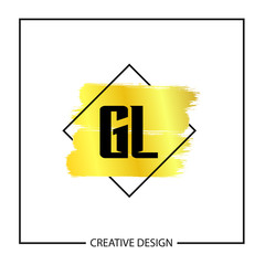 Initial Letter GL Logo Template Design