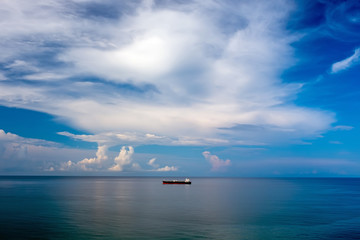ship in the sea