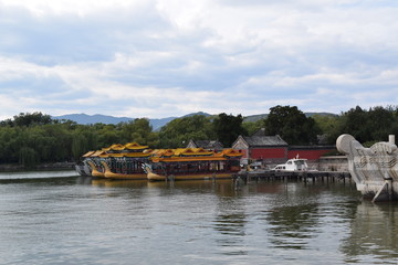 Fototapeta premium boat on the river