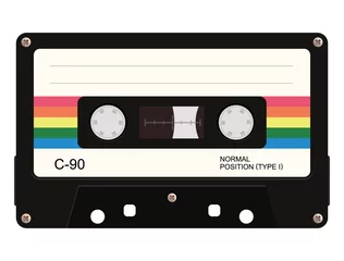 Zelfklevend Fotobehang Cassette tape. Vector illustration © warmworld