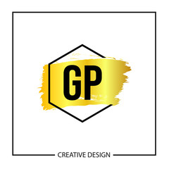 Initial Letter GP Logo Template Design