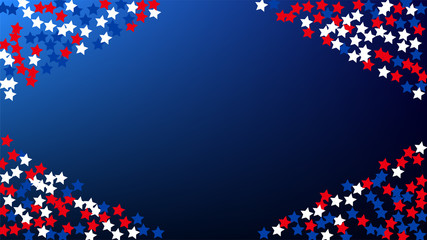 Colors of American Flag. USA Independence Day. . Invitation Background. Banner, Christmas and New Year card, Postcard, Packaging, Textile Print.