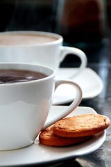 image of a cup of coffee  on the table