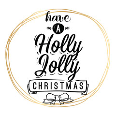 Merry Christmas typography.