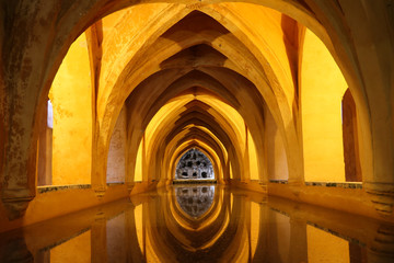 Underground baths of Real Alcazar de Seville