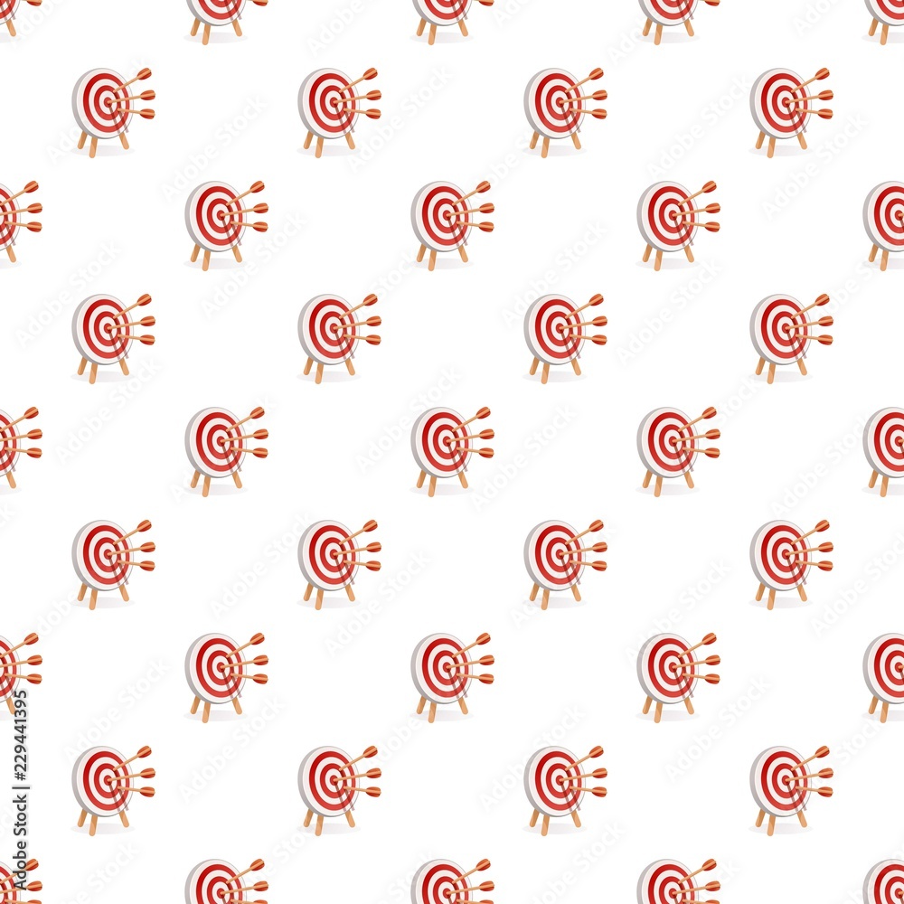 Poster red white target pattern seamless repeat background for any web design