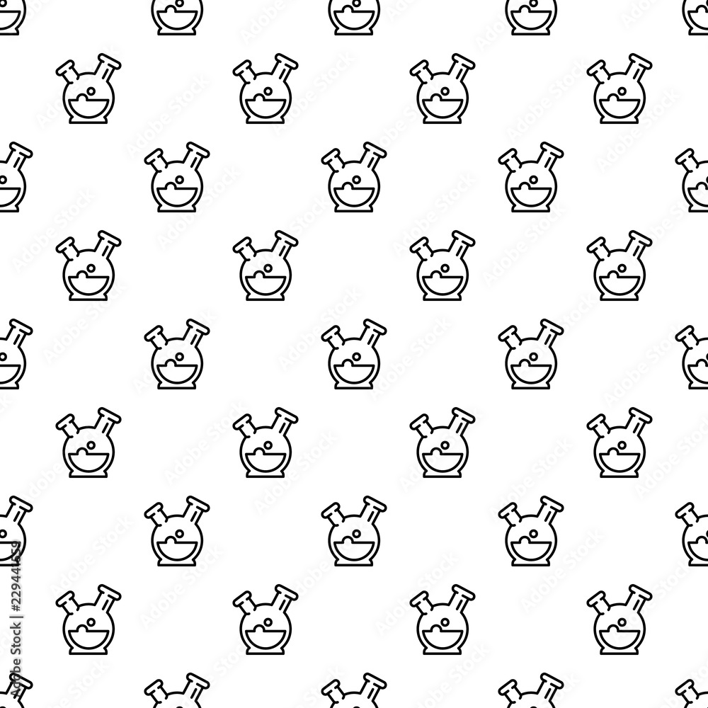 Poster double flask pattern seamless repeat background for any web design