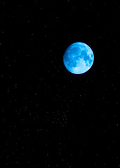 Fototapeta na wymiar Blue moon
