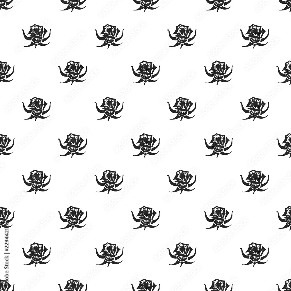 Poster Rose pattern seamless repeat background for any web design