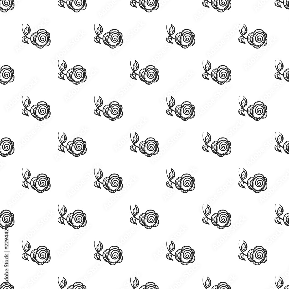 Poster abstract rose pattern seamless repeat background for any web design