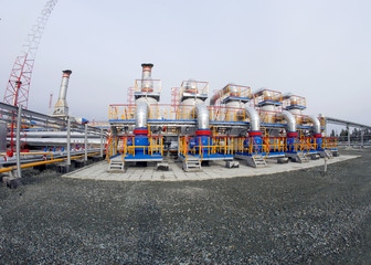 Naklejka premium Компрессорная станция/Compressor station