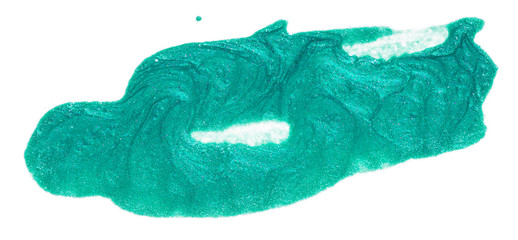 Fototapeta premium a spot of green metallic paint.