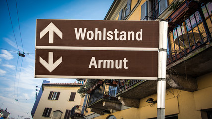 Obraz premium Schild 384 - Wohlstand