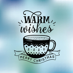 Merry Christmas typography.