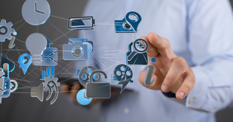 device media in hand