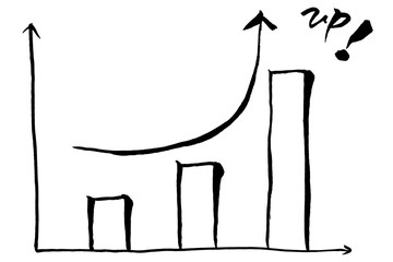 筆絵　棒グラフ