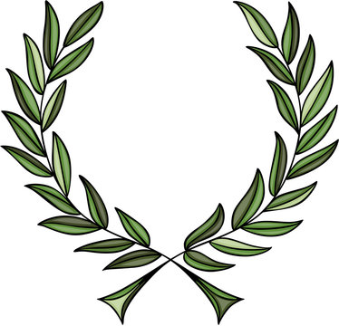 Green Laurel Wreath
