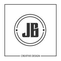 Initial Letter JB Logo Template Design