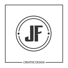 Initial Letter JF Logo Template Design