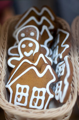 tasty cookies in the basket