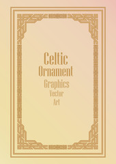 vintage background with frame and place for your text