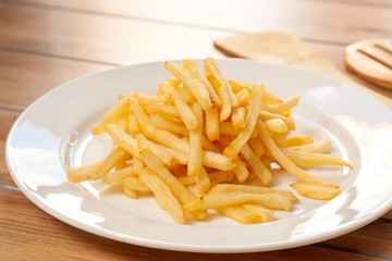 French fries on a plate