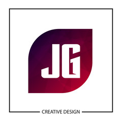Initial Letter JG Logo Template Design