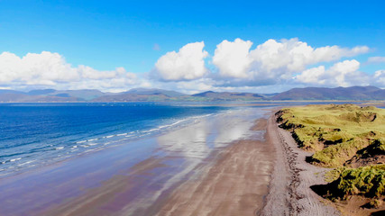 Beautiful Rossbeigh Beach in Ireland on a sunny day