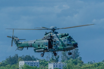 Fototapeta na wymiar Helicóptero Militar 