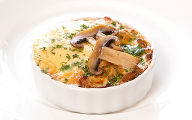 Julienne with mushrooms