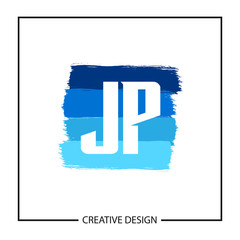 Initial Letter JP Logo Template Design