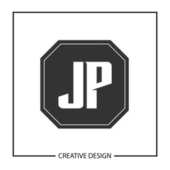 Initial Letter JP Logo Template Design