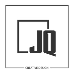 Initial Letter JQ Logo Template Design