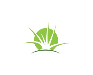 Grass logo vector