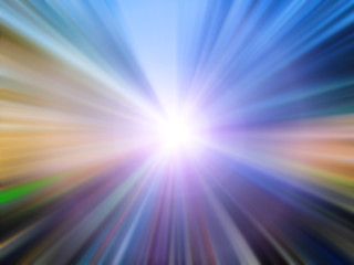 Fototapeta premium Soft and blurred of colorful speed action background