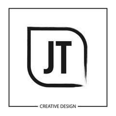 Initial Letter JT Logo Template Design