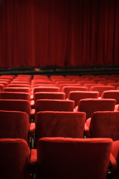 red seats at the theater