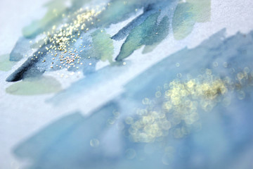 Glitzernder Hintergrund. © apanfilova