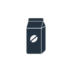 Coffee pack isolated icon on white background, 400 coffee set, logo and sign