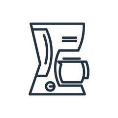 Home coffee machine isolated icon on white background, 400 coffee set, logo and sign