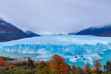 Naklejka na ściany i meble Perito Moreno Glaciar In Argentina Perito Moreno Glacier In Patagonia, Argentina Near The City Of El Calafate