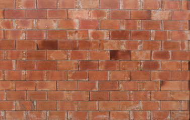 Background of red brick wall pattern texture. Bricks wall on rustic backdrop style