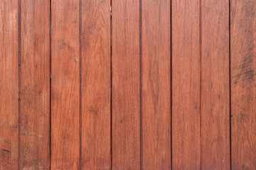 Naklejka premium Dark brown wooden plank wall texture. Grunge wood planks for background.