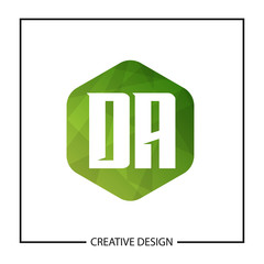 Initial Letter DA Logo Template Design