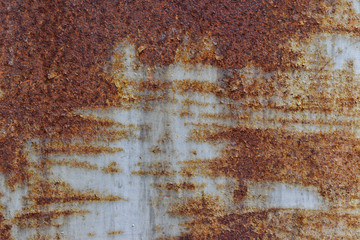 Rust and scratch of metal. Deterioration of the steel, Decay and grunge textured.