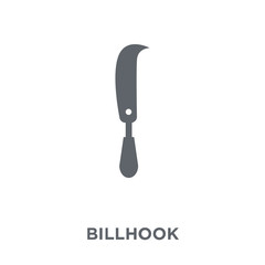 Billhook icon from Agriculture, Farming and Gardening collection.