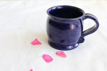 blue cup
