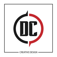 Initial Letter DC Logo Template Design