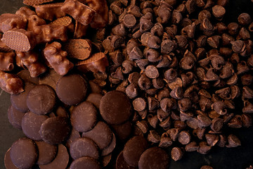 Chocolate used for baking.