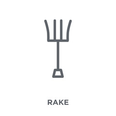 Rake icon from Agriculture, Farming and Gardening collection.